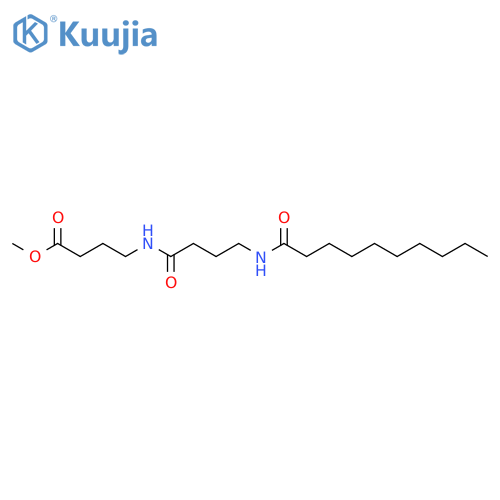 Butanoic acid, 4-[[1-oxo-4-[(1-oxodecyl)amino]butyl]amino]-, methylester structure
