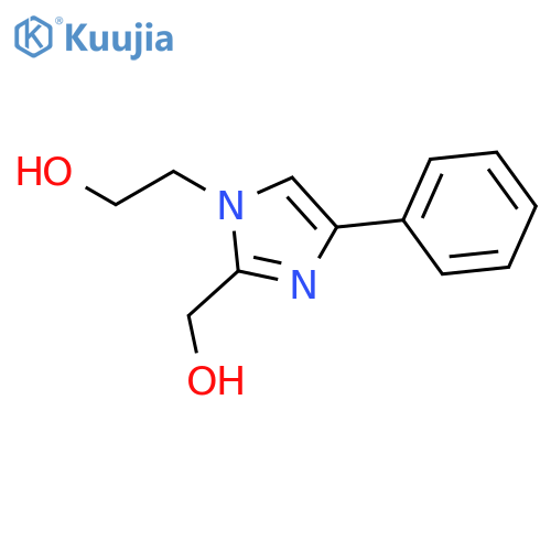 2-(hydroxymethyl)-4-phenyl-1H-Imidazole-1-ethanol structure