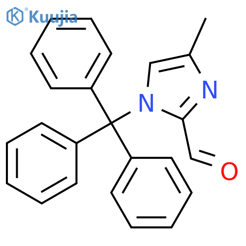4-Methyl-1-trityl-1H-imidazole-2-carbaldehyde structure