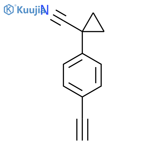 1-(4-Ethynylphenyl)cyclopropane-1-carbonitrile structure