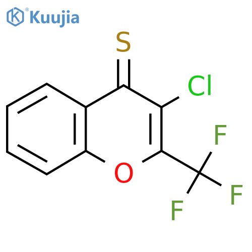 3-Chloro-2-trifluoromethyl-4H-chromene-4-thione structure