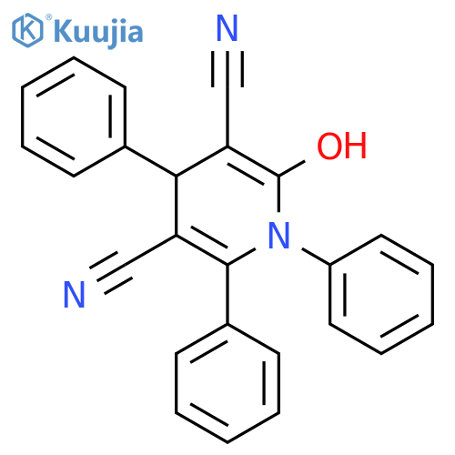 3,5-PYRIDINEDICARBONITRILE, 1,4-DIHYDRO-2-HYDROXY-1,4,6-TRIPHENYL- structure