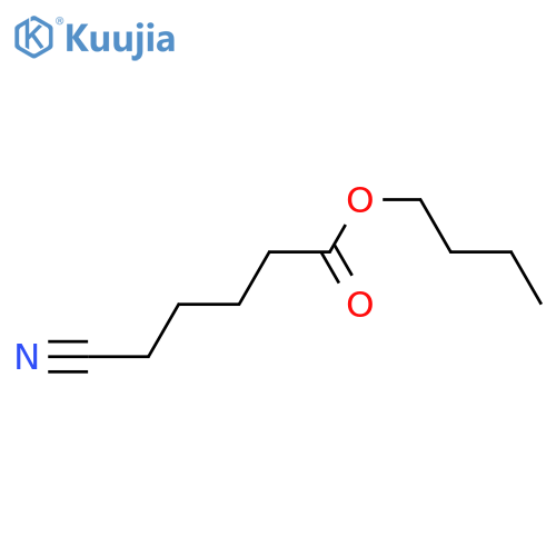 Pentanoic acid, 5-cyano-, butyl ester structure
