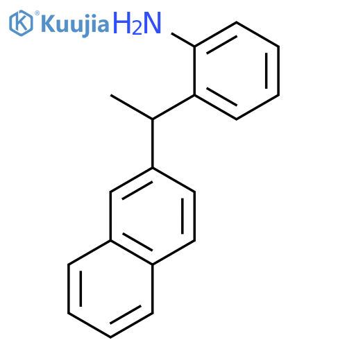 Benzenamine, 2-[1-(2-naphthalenyl)ethyl]- structure