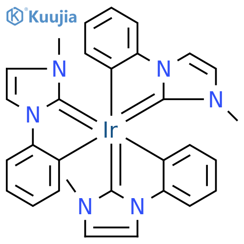 mer -Tris(1-phenyl-3-methylimidazolin-2-ylidene-C,C(2)'iridium(III) structure