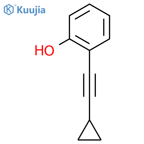 2-(Cyclopropylethynyl)phenol structure