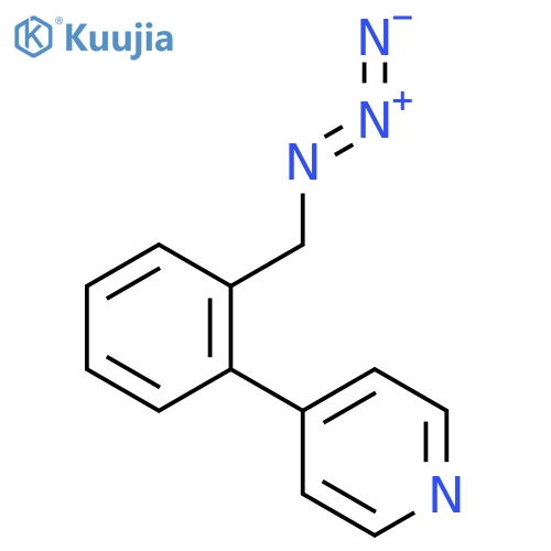Pyridine, 4-[2-(azidomethyl)phenyl]- structure