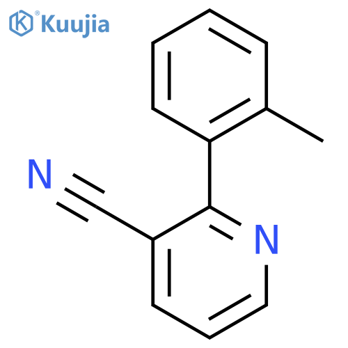 3-Pyridinecarbonitrile, 2-(2-methylphenyl)- structure