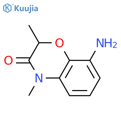 8-amino-2,4-dimethyl-3,4-dihydro-2H-1,4-benzoxazin-3-one structure
