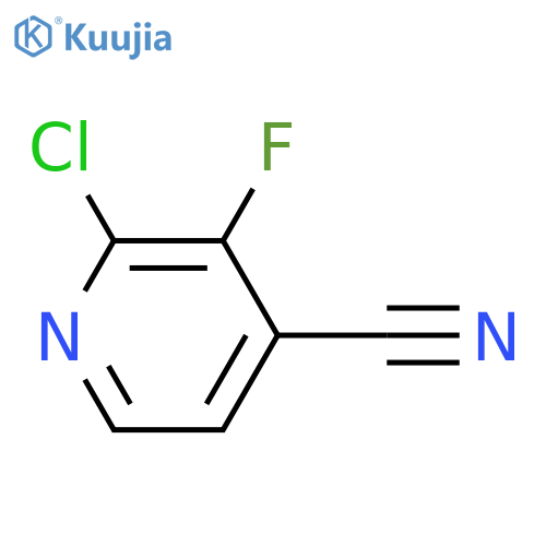 2-chloro-3-fluoropyridine-4-carbonitrile structure