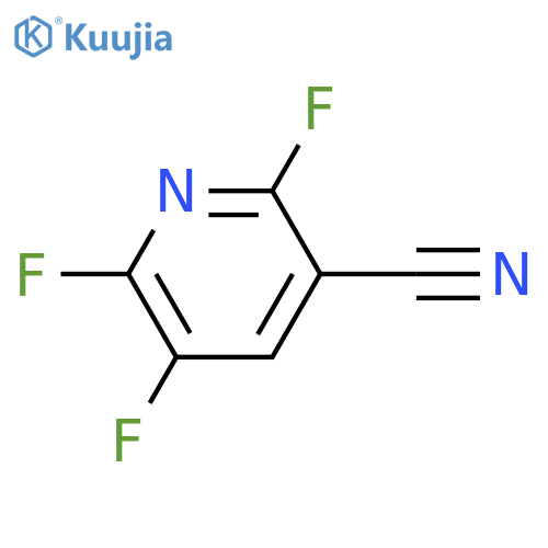 2,5,6-Trifluoro-3-pyridinecarbonitrile structure