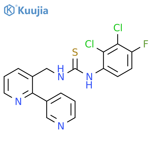 Thiourea, N-([2,3'-bipyridin]-3-ylmethyl)-N'-(2,3-dichloro-4-fluorophenyl)- structure