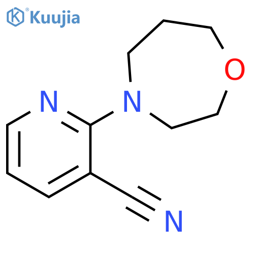 3-Pyridinecarbonitrile, 2-(tetrahydro-1,4-oxazepin-4(5H)-yl)- structure