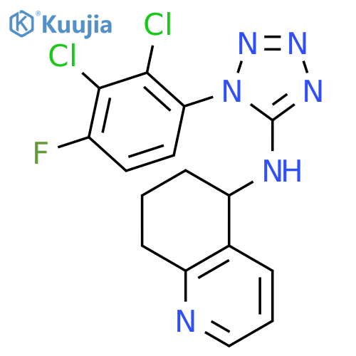 5-Quinolinamine,N-[1-(2,3-dichloro-4-fluorophenyl)-1H-tetrazol-5-yl]-5,6,7,8-tetrahydro- structure