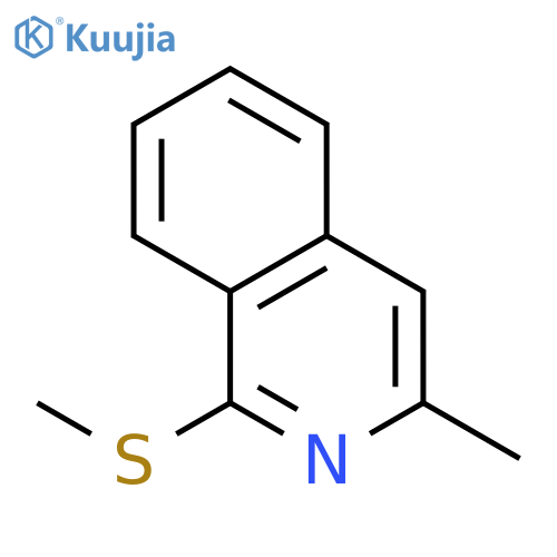 ISOQUINOLINE, 3-METHYL-1-(METHYLTHIO)- structure