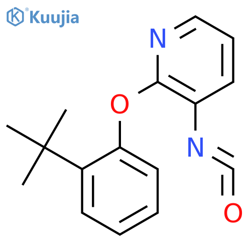 Pyridine, 2-[2-(1,1-dimethylethyl)phenoxy]-3-isocyanato- structure