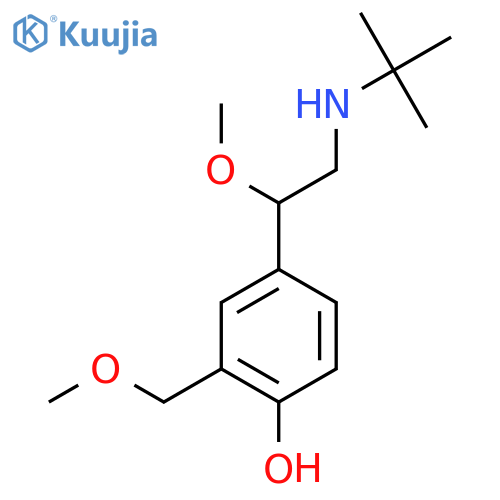4-(2-(Tert-Butylamino)-1-methoxyethyl)-2-(methoxymethyl)phenol structure