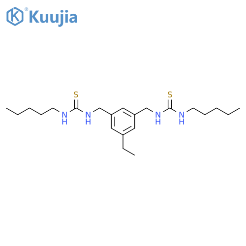 Thiourea, N,N''-[(5-ethyl-1,3-phenylene)bis(methylene)]bis[N'-pentyl- structure