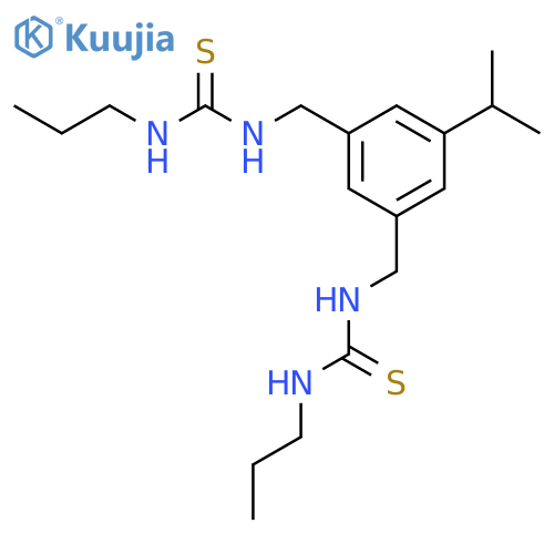 Thiourea,N,N''-[[5-(1-methylethyl)-1,3-phenylene]bis(methylene)]bis[N'-propyl- structure