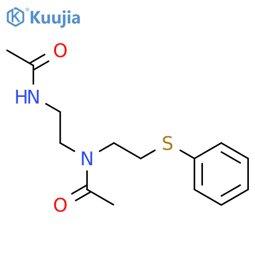 ACETAMIDE, N-[2-(ACETYLAMINO)ETHYL]-N-[2-(PHENYLTHIO)ETHYL]- structure
