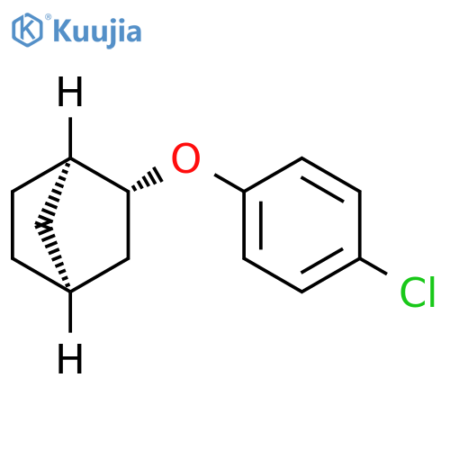 Bicyclo[2.2.1]heptane, 2-(4-chlorophenoxy)-, (1R,2R,4S)-rel- structure