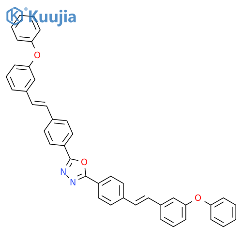 1,3,4-Oxadiazole, 2,5-bis[4-[(1E)-2-(3-phenoxyphenyl)ethenyl]phenyl]- structure