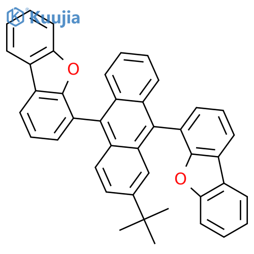 Dibenzofuran, 4,4'-[2-(1,1-dimethylethyl)-9,10-anthracenediyl]bis- structure