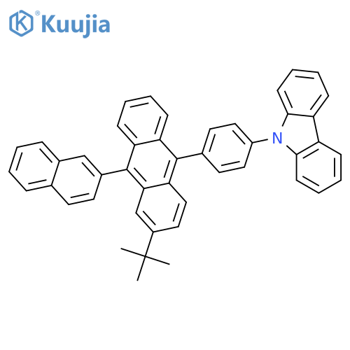 9H-Carbazole,9-[4-[3-(1,1-dimethylethyl)-10-(2-naphthalenyl)-9-anthracenyl]phenyl]- structure