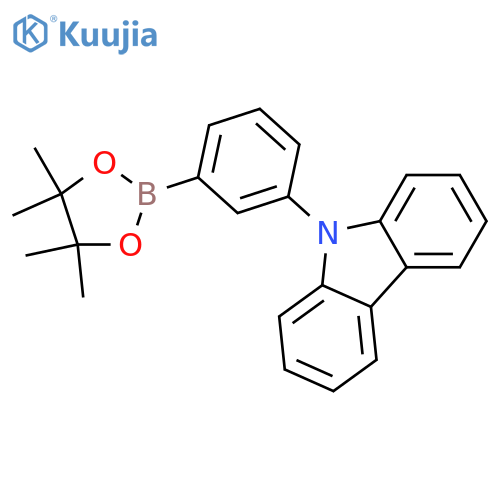 9-(3-(4,4,5,5-Tetramethyl-1,3,2-dioxaborolan-2-yl)phenyl)-9H-carbazole structure