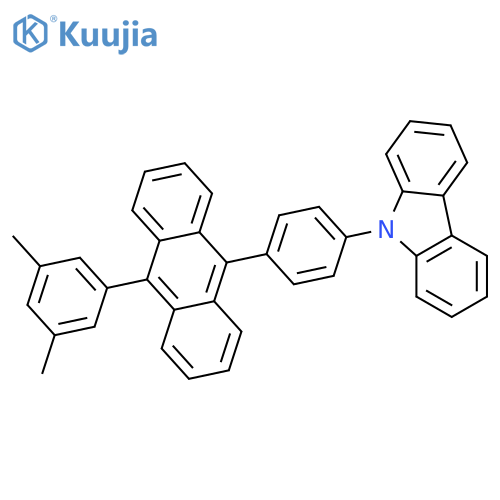 9H-Carbazole, 9-[4-[10-(3,5-dimethylphenyl)-9-anthracenyl]phenyl]- structure