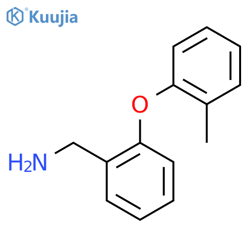 2-(2-methylphenoxy)phenylmethanamine structure