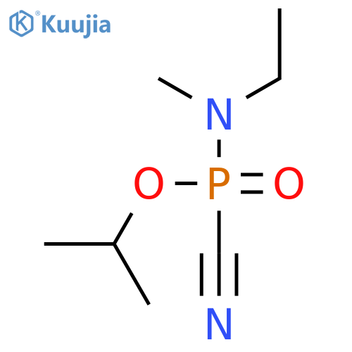 Phosphoramidocyanidic acid, ethylmethyl-, 1-methylethyl ester structure