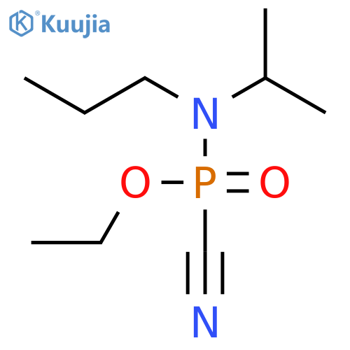 Phosphoramidocyanidic acid, (1-methylethyl)propyl-, ethyl ester structure
