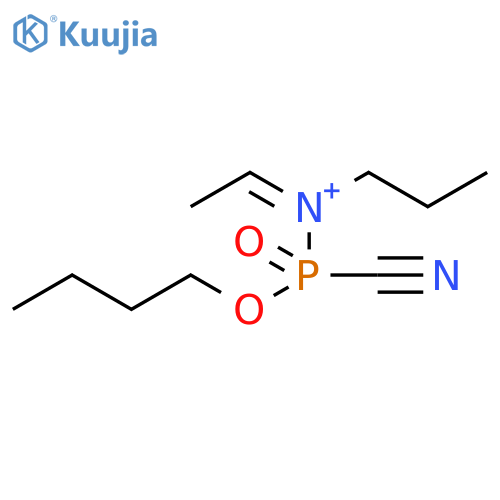 1-Propanaminium, N-(butoxycyanophosphinyl)-N-ethylidene- structure