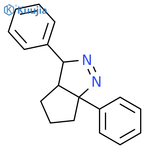 Cyclopentapyrazole, 3,3a,4,5,6,6a-hexahydro-3,6a-diphenyl- structure