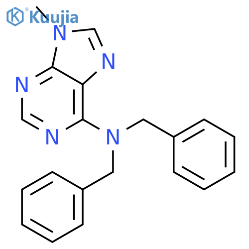 9H-Purin-6-amine, 9-methyl-N,N-bis(phenylmethyl)- structure