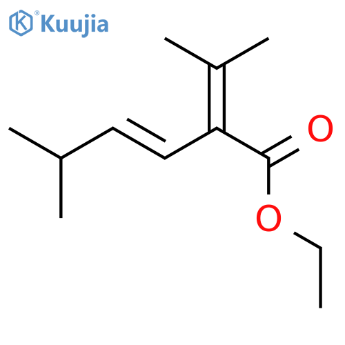 Ethyl 5-methyl-2-(propan-2-ylidene)hex-3-enoate structure