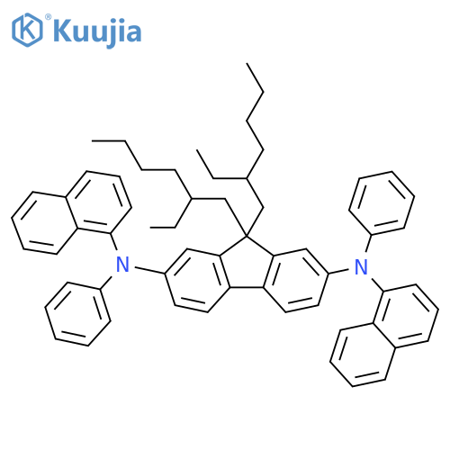 9,9-Bis(2-ethylhexyl)-N,N'-di-1-naphthalenyl-N,N'-diphenyl-9H-fluorene-2,7-diamine structure