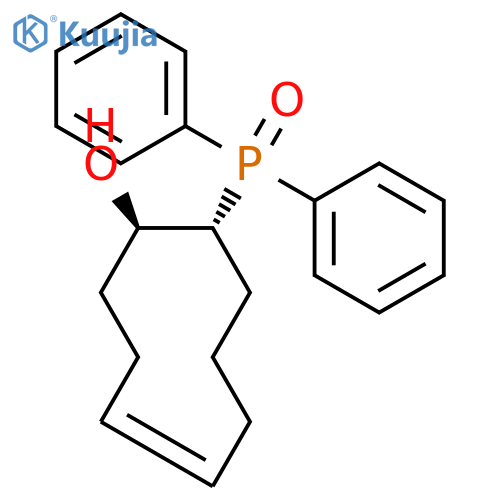 4-Cyclononen-1-ol, 9-(diphenylphosphinyl)-, (1R*,4Z,9R*)- structure