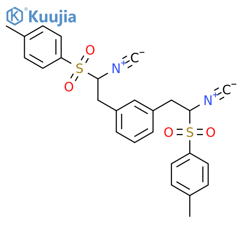 Benzene, 1,3-bis[2-isocyano-2-[(4-methylphenyl)sulfonyl]ethyl]- structure