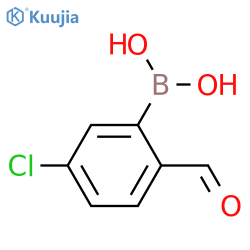 (5-chloro-2-formylphenyl)boronic acid structure