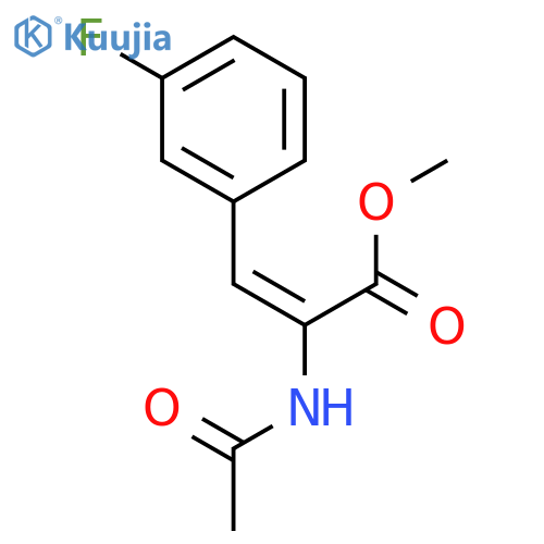 2-PROPENOIC ACID, 2-(ACETYLAMINO)-3-(3-FLUOROPHENYL)-, METHYL ESTER structure