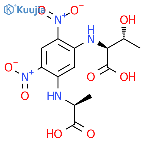 L-Threonine, N-[5-[[(1S)-1-carboxyethyl]amino]-2,4-dinitrophenyl]- structure