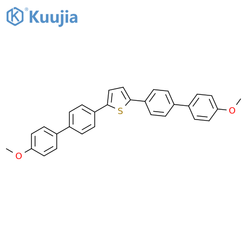 THIOPHENE, 2,5-BIS(4'-METHOXY[1,1'-BIPHENYL]-4-YL)- structure