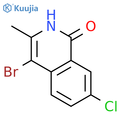 1(2H)-ISOQUINOLINONE, 4-BROMO-7-CHLORO-3-METHYL- structure