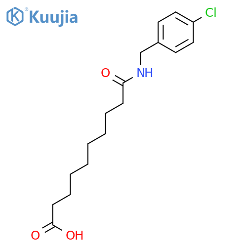 DECANOIC ACID, 10-[(4-CHLOROPHENYL)METHYLAMINO]-10-OXO- structure