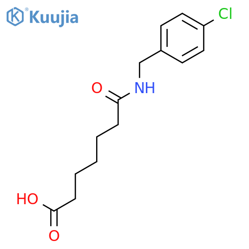 HEPTANOIC ACID, 7-[(4-CHLOROPHENYL)METHYLAMINO]-7-OXO- structure