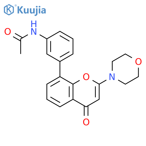 Acetamide,N-[3-[2-(4-morpholinyl)-4-oxo-4H-1-benzopyran-8-yl]phenyl]- structure
