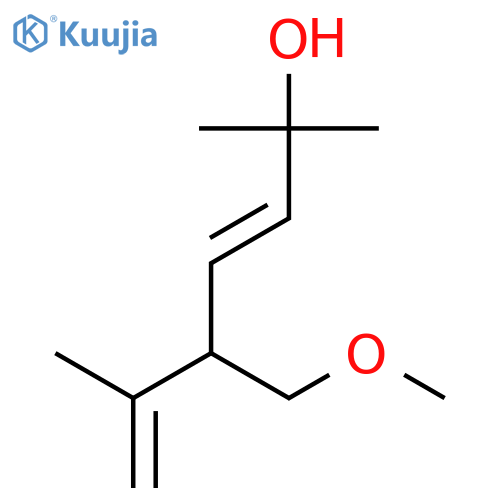 3,6-HEPTADIEN-2-OL, 5-(METHOXYMETHYL)-2,6-DIMETHYL- structure