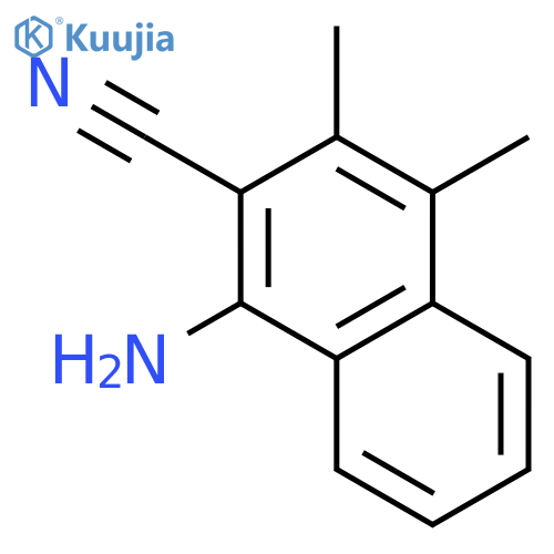 2-Naphthalenecarbonitrile, 1-amino-3,4-dimethyl- structure